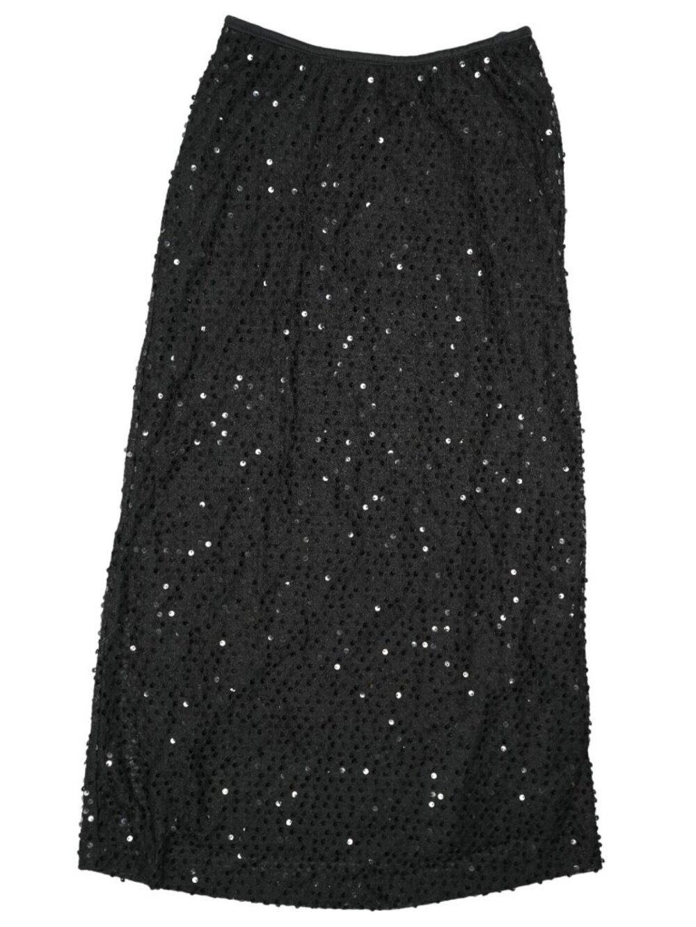 Motel Rocks Tresha Maxi Skirt In Sequin Knit Black